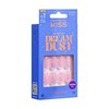 KISS Gel Fantasy Dreamdust, Press-On Nails, Nail glue included, Diamonds 4 Me', Light Pink, Medium Size, Oval Shape, Includes 28 Nails, 2G Glue, 1 Manicure Stick, 1 Mini File
