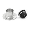 Billet Aluminum 35.5mm Fuel Cell Gas Cap Fuel Surge Tank Cap with 6 Hole Non-vented (Silver)