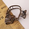 Halloween Hair Clips Skull Claw Clips Metal Black Claw Clips Skull Head Shape Design Hair Accessories for Women Girls Thick Thin Hair Cosplay Halloween Decorations 1PCS