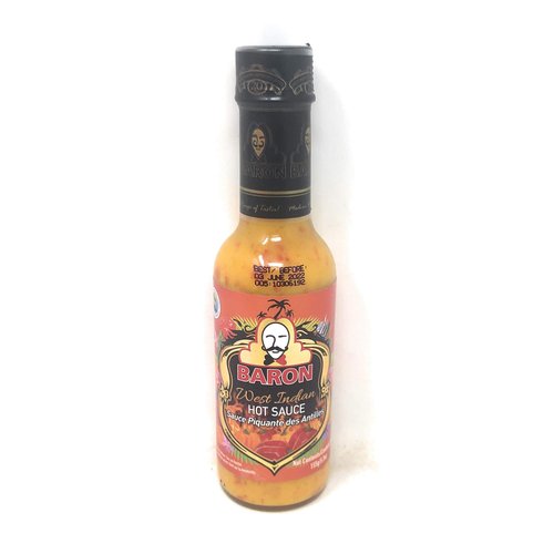 Baron West Indian Hot Sauce 155g (5.5oz), 3 Pack
