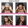 GDWIGS Long Wavy Headband Wig for Black Women Synthetic Headband Wigs 180% Density Body Wave Headband Wig Full Ends Glueless Headband Wigs Heat Resistant 22inch