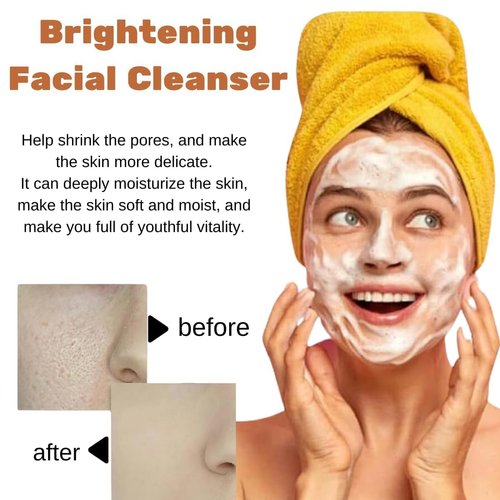 BeiBreeze Turmeric Facial Cleanser, Turmeric Face Wash, Foaming Facial Cleanser, Deep cleansing of facial skin, Turmeric Foaming Cleanser for All Skin