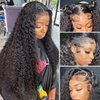 YMS 13x4 Lace Front Wigs Human Hair Pre Plucked Curly Brazilian Human Hair Lace Front Wigs 150% Density Human Hair Wigs for Black Women (10 inch, 13x4 Lace Front Wig)