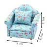 Mllxon Miniature Dollhouse Couch with Pillow, 1 12 Scale Dollhouse Furniture and Accessories,Dollhouse Living Room Funiture