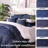 ELEGANT LIFE HOME 100% Cotton Washed Yarn Dyed Denim Euro Sham Cover 26'' x 26'' Throw Pillow Cover (1 pc, Dark Blue)