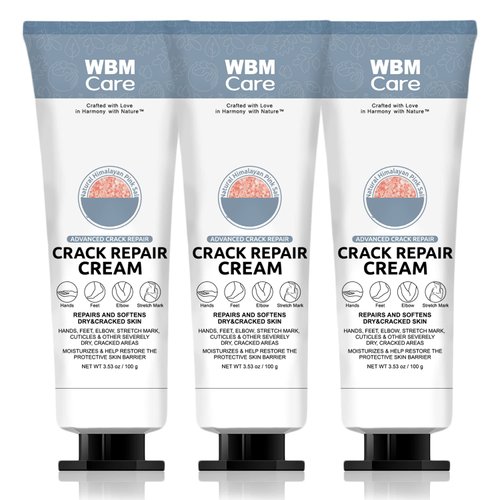 Natural Solution Advanced Skin Repair Cream, Rich in Allantoin & Water, For Multi-Purpose, Moisturizer for Dry Skin, 3.53 Oz/Each (Pack of 3), White