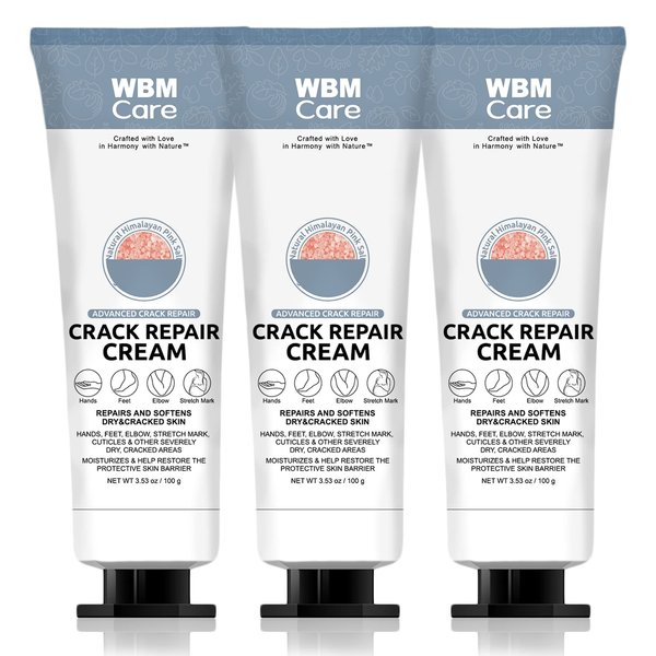 Natural Solution Advanced Skin Repair Cream, Rich in Allantoin & Water, For Multi-Purpose, Moisturizer for Dry Skin, 3.53 Oz/Each (Pack of 3), White