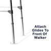 Carex Walker Glides - Universal Walker Skis Glides - Skis for Walkers, Fits Most Walkers, Includes 1 Pair (2 Glides), 1 1/8 Inch