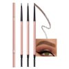3Pcs Waterproof Eyebrow Pencil, Professional Makeup Micro Brow Pencil, Double-ended ultra-fine eyebrow pencil, Ultra-Fine Mechanical Pencil (05#gray brown)