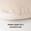Konssy Muslin Nursing Pillow Covers, Soft and Cute Nursing Covers for Breastfeeding Pillows, Ideal for Newborn Baby Boys and Girls (Fog Green, Cream) - 2 Pack