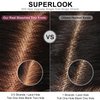 SUPERLOOK 6x5 Wear And Go Glueless Wigs Human Hair 220% Density Lace Front Wigs Human Hair Loose Deep Wave Wigs Pre Cut Lace 12a Real Pre Bleached New Body Wave Wig (20inch, 5X6 Loose Curly Wig)
