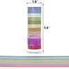 YUKUNTANG Skinny Glitter Paper Washi Tape Set 24 Rolls 12 Color Masking Tape for DIY Crafts Book Designs