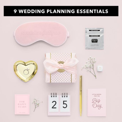 Pinch Provisions Wedding Planning Kit, Includes 6 Must-Have Planning Essentials, Perfect For Engagement Gifts, Bride Gifts & Bridal Showers, Small Gift Box
