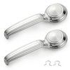 Lcyolada Window Crank Handle & Interior Door Handle Set for 1967-1996 Buick/Chevrolet/GMC Trucks SUVs Models,Chrome,Set of 4