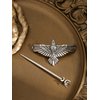 HAQUIL Viking Raven Hairpin Witch Hair Sticks Slide Renaissance Festival French Hair Forks Acceossories for Women