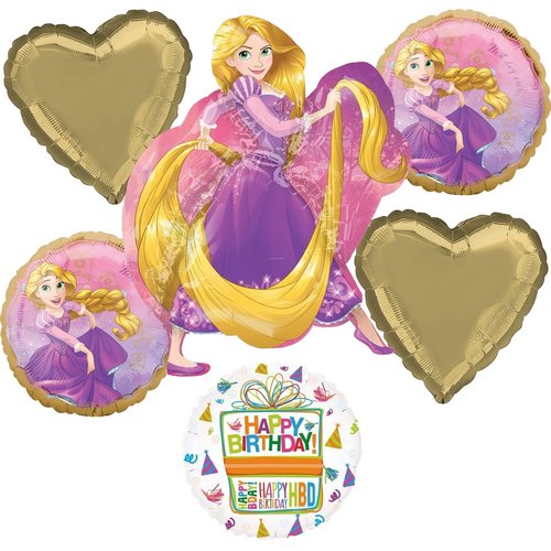 Princess Rapunzel Birthday Party Supplies Tangled Balloon Bouquet Decorations