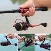 Sougayilang Spinning Reels Ultra-Weight, 6.2: 1 High Speed ​​Gear Ratio, Metal Frame and Rotor, 12 + 1 Shielded BB, Smooth Powerful Freshwater and Saltwater Spinning Fishing Reel(SD-4000-Red)