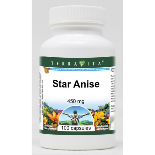 Star Anise - 450 mg (100 Capsules, ZIN: 518961)
