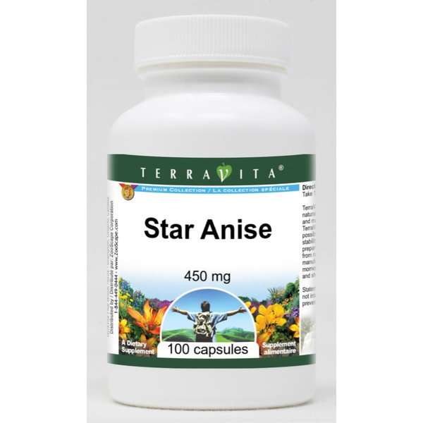 Star Anise - 450 mg (100 Capsules, ZIN: 518961)
