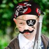 94Pcs Pirate Party Supplies Favors Pirate Captain Eye Patches Fake Mustache Pirate Key Chain Rings Bracelets Pirate Tattoos Coins Goodie Bags for Kids Pirate Theme Birthday Bag Fillers Toys Halloween