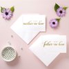 MAGJUCHE to My Father-in-Law, Mother-in-Law Wedding Day Cards Set from The Bride and Groom, Gold Foil Wedding Cards for in Laws