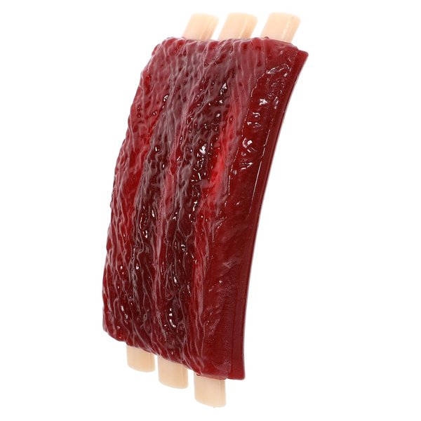 Kisangel Dog Rib Toys Pet Teething Toys Ribs Chew Toys Cartoon Squeaky Dog Toys Dog Teething Chew Toys for Pet Dog Toys