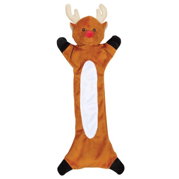 Zanies Festive Unstuffies Dog Toy, Reindeer
