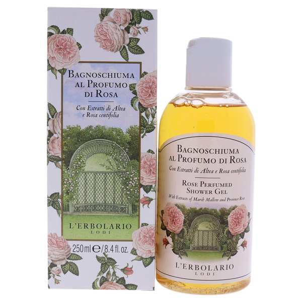LErbolario Rosa Perfumed Shower Gel For Unisex 8.4 oz Shower Gel
