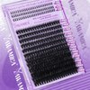 Yawamica Cluster Eyelash Extensions Fluffy Lash Clusters with Bottom Lashes 200D Volume Individual Lashes 315pcs Wispy Eyelash Clusters 10-20mm DIY Lash Extension at Home