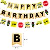 Wheels On The Bus Birthday Banner, School Bus Decorations For Party School Bus Birthday Banner Bus Birthday Party Decorations Back to School Banner Party Supplies