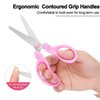 Kids Scissors, 6" Safety Scissors for Kids, Small School Student Blunt Tip Kids Craft Scissors, Age 3-5, 4-8, Sharp Stainless Steel Blades Comfort Grip for Classroom Toddler and Children Cutting Paper
