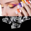 ZBX 10Pcs Nail Tips Clip Clear Transparent Nail Clips for Quick Building Polygel nail forms Nail clips for polygel Finger Nail Extension UV LED Builder Clamps Manicure Nail Art Tool