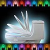 LED Smart Toilet Night Light - Motion Activated Sensor with 16 Colors & Carousal Mode - Fun for Kids and Potty Training - Battery Powered Auto On - Fits Any Toilet, Slim Modern Design by SavvyGear