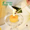Beeswax Tealight Candles, Tea Lights Candles 12 Pack 4 Hours of Each, Natural Beeswax Tealights for Home Decor & Ambiance, Long-Lasting & Eco-Friendly