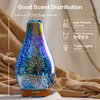 Porseme Essential Oil Diffuser 3D Glass Aromatherapy Ultrasonic Humidifier Cool Mist, Auto Shut-Off, Timer Setting, BPA Free for Home Office Hotel Yoga Gym Leisure SPA Gift 100ml