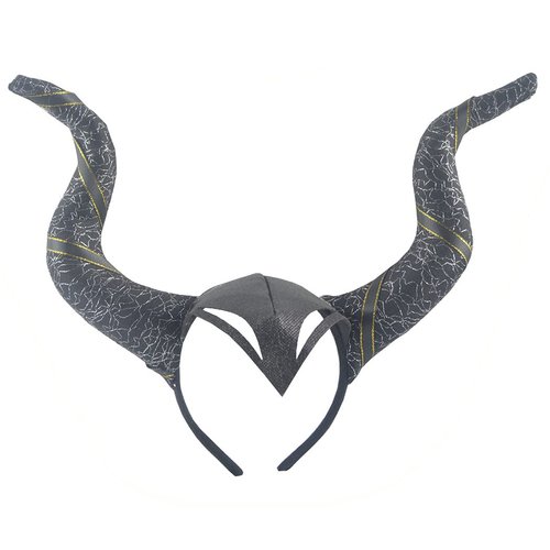Dzrige Devil Horns Headband Black Devil Horns Headwear Horns Headpiece Halloween Demon Headdress Demon Horn Hair band Medieval Costume Accessory