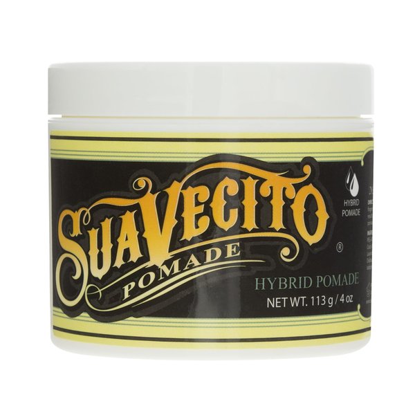 Suavecito Hybrid Pomade 4 oz, 1 Pack - Hair Pomade For Men - Medium Hold High Shine Hybrid Water And Oil Formula - Reworkable - Easy To Wash Out - All Day Hold For All Hair Styles