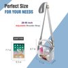 COROMAY Clear Purse TPU Clear Bag Stadium Approved Clear Crossbody Bag