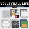 Scrapbook Customs Themed Paper Scrapbook Kit, Volleyball Life
