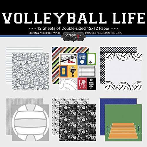Scrapbook Customs Themed Paper Scrapbook Kit, Volleyball Life