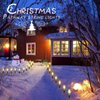 Christmas Pathway Lights Outdoor, 25.7 Ft C9 LED Lights with 20 Bulbs and Stakes, Christmas Decorations Outside Yard Walkway Sidewalk, Warm White