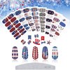 8 Sheets Patriotic Nail Wraps 4th of July Full Wrap Nail Polish Stickers American Flag Independence Day Nail Art Stickers Self Adhesive Nail Decals Strips with Nail File for Memorial Day