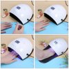 48W LED Nail Dryer Lamp Filfeel Machine Nail Art Tools for Nail Gel Polish Curing with Smart Sensor Manicure Pedicure Tool(US Plug)