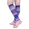 Doc Miller Calf Compression Sleeve Men and Women 20-30 mmHg, Shin Splint Compression Sleeve for Varicose Veins and Maternity 1 Pair (Black Purple Pink Peach, Small)