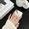 2PCS Bling Cute Butterfly Cell Phone Ring Holder 360°Rotation Adjustable Sparkle Metal Finger Stand Kickstand Universal Compatible with iPhone, Samsung, All Smartphone Green