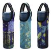 Kvvdi 3 Pack 16 oz - 21 oz Neoprene Water Bottle Sleeve 16.9oz Portable Bottle Cooler Cover Holder Strap for Outdoor - 3 Blue