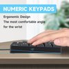 MOFII Wired Number Pad Numeric Keypad Silent 19 Keys USB Numpad, Portable Financial Accounting Keyboard 10 Key for Laptop/Computer/PC/Notebook/Surface Pro - Black