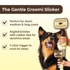 GROOMI Vacuum Pet Brush Kit – 3‑in‑1 Dog & Cat Grooming Tool, Self‑Cleaning Deshedding Brush & Pet Hair Remover, Universal Vacuum Attachment Including Dyson, Short, Medium & Long Fur, All Breeds