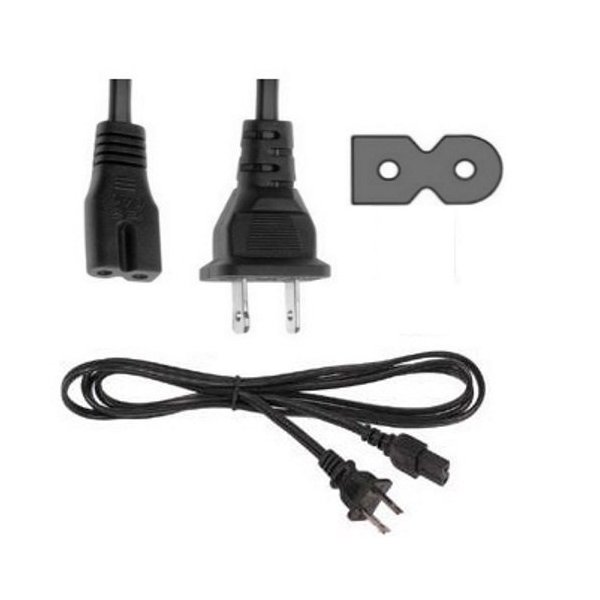 Corpco 6ft 2-Prong Power Cord Compatible with Brother, Singer, Bernina, Baby-Lock, Viking Sewing Machines