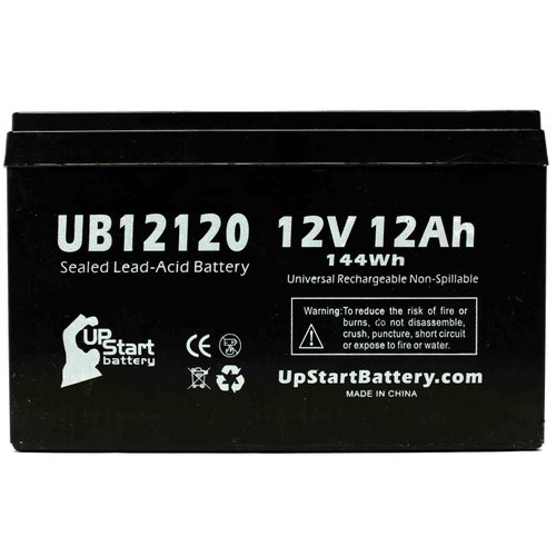2 Pack Replacement for Freedom 644 Electric Scooter Battery - Replacement UB12120 Universal Sealed Lead Acid Battery (12V, 12Ah, 12000mAh, F1 Terminal, AGM, SLA) - Includes 4 F1 to F2 Terminal Adapter
